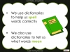 Halloween Words - Using a Dictionary - KS2 Teaching Resources (slide 6/35)